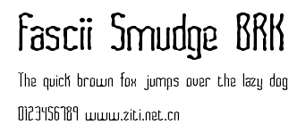 Fascii Smudge BRK.ttf字體轉換器圖片