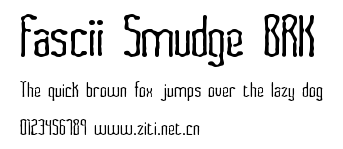 Fascii Smudge BRK.ttf字體轉換器圖片