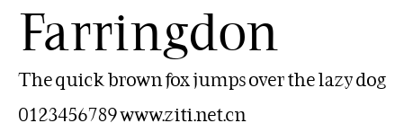 Farringdon.ttf字體轉換器圖片