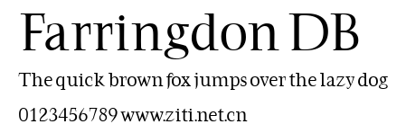 Farringdon DB.ttf字體轉換器圖片