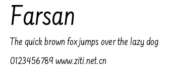 Farsan.ttf字體轉換器圖片