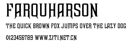 Farquharson.ttf字體轉換器圖片