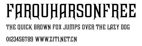 FarquharsonFree.ttf字體轉換器圖片