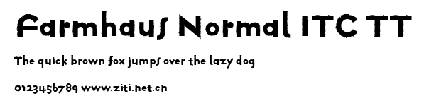 Farmhaus Normal ITC TT.ttf字體轉換器圖片