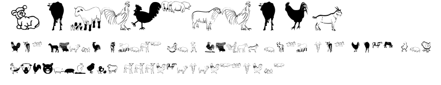 FarmAnimals.ttf字體轉換器圖片