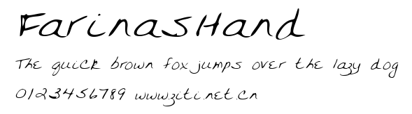 FarinasHand.ttf字體轉換器圖片