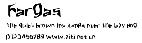 Fargas.ttf字體轉換器圖片