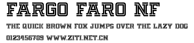 Fargo Faro NF.ttf字體轉換器圖片