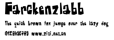 Farckenzlabb.ttf字體轉換器圖片