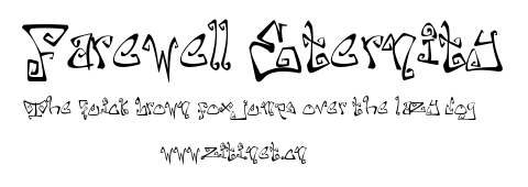 Farewell Eternity.ttf字體轉換器圖片