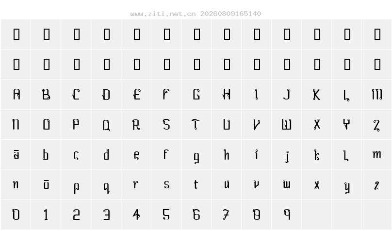 字符映射圖