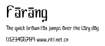 Farang.ttf字體轉換器圖片
