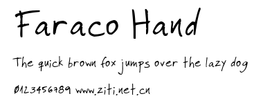 Faraco Hand.ttf字體轉換器圖片