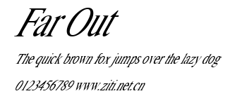 Far Out.ttf字體轉換器圖片