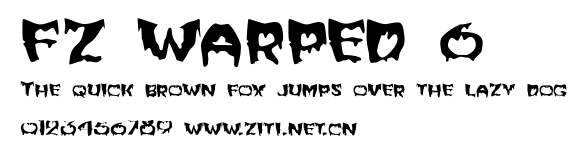 FZ WARPED 6.ttf字體轉換器圖片