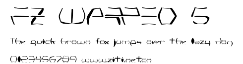 FZ WARPED 5.ttf字體轉換器圖片