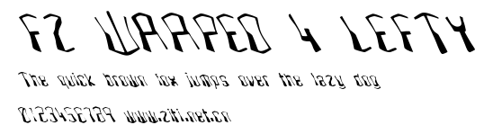 FZ WARPED 4 LEFTY.ttf字體轉換器圖片