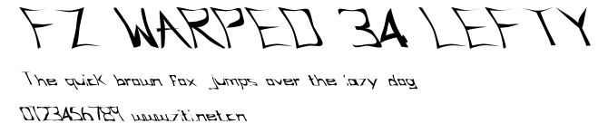FZ WARPED 34 LEFTY.ttf字體轉換器圖片