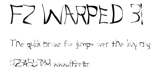 FZ WARPED 31.ttf字體轉換器圖片