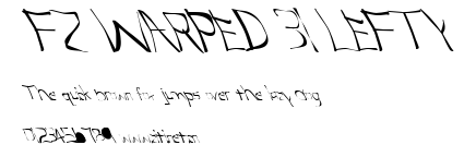 FZ WARPED 31 LEFTY.ttf字體轉換器圖片