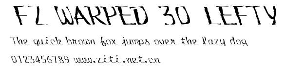 FZ WARPED 30 LEFTY.ttf字體轉換器圖片
