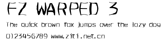 FZ WARPED 3.ttf字體轉換器圖片
