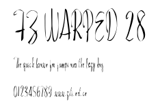 FZ WARPED 28.ttf字體轉換器圖片