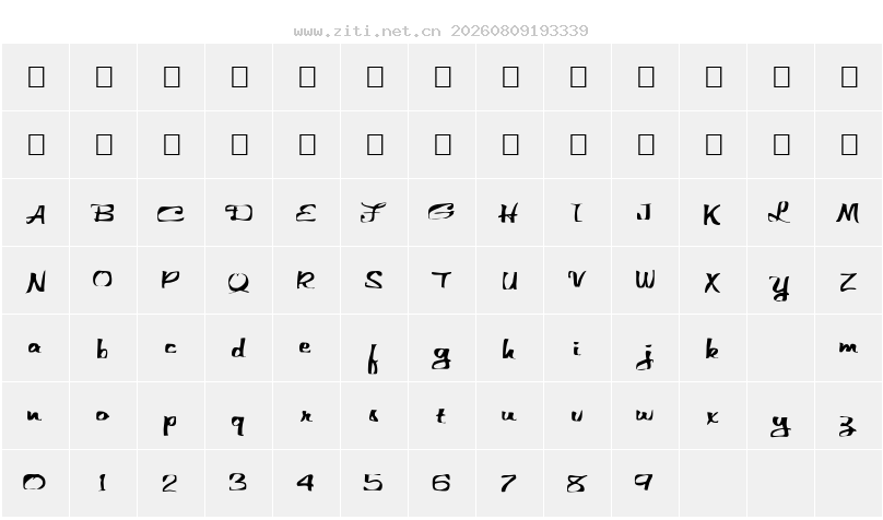 字符映射圖