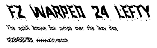 FZ WARPED 24 LEFTY.ttf字體轉換器圖片