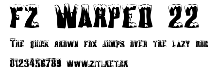 FZ WARPED 22.ttf字體轉換器圖片