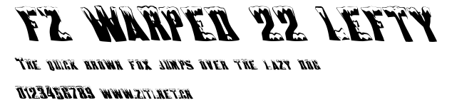 FZ WARPED 22 LEFTY.ttf字體轉換器圖片