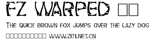 FZ WARPED 21.ttf字體轉換器圖片