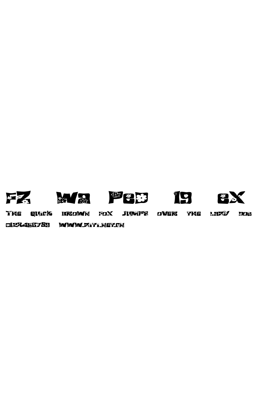 FZ WARPED 19 EX.ttf字體轉換器圖片