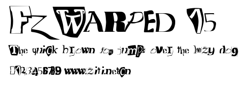 FZ WARPED 15.ttf字體轉換器圖片