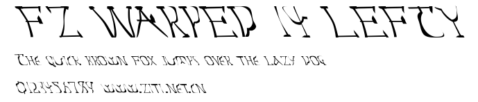 FZ WARPED 14 LEFTY.ttf字體轉換器圖片