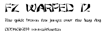 FZ WARPED 12.ttf字體轉換器圖片