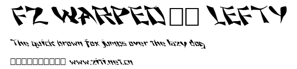 FZ WARPED 11 LEFTY.ttf字體轉換器圖片