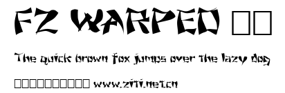 FZ WARPED 11.ttf字體轉換器圖片