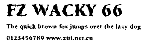FZ WACKY 66.ttf字體轉換器圖片