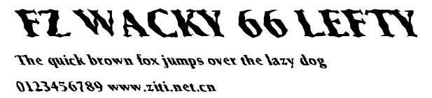 FZ WACKY 66 LEFTY.ttf字體轉換器圖片