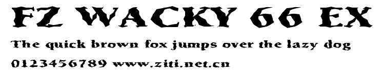 FZ WACKY 66 EX.ttf字體轉換器圖片
