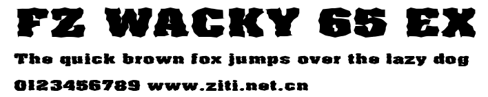 FZ WACKY 65 EX.ttf字體轉換器圖片