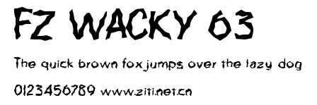 FZ WACKY 63.ttf字體轉換器圖片