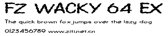 FZ WACKY 64 EX.ttf字體轉換器圖片