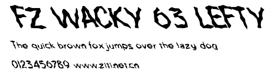 FZ WACKY 63 LEFTY.ttf字體轉換器圖片