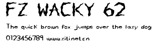 FZ WACKY 62.ttf字體轉換器圖片