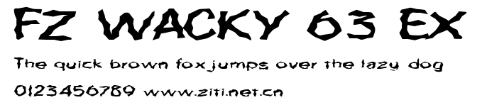 FZ WACKY 63 EX.ttf字體轉換器圖片