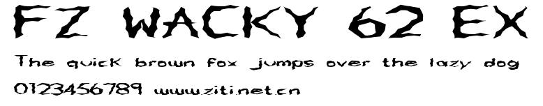 FZ WACKY 62 EX.ttf字體轉換器圖片