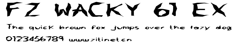 FZ WACKY 61 EX.ttf字體轉換器圖片