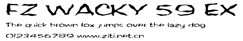 FZ WACKY 59 EX.ttf字體轉換器圖片
